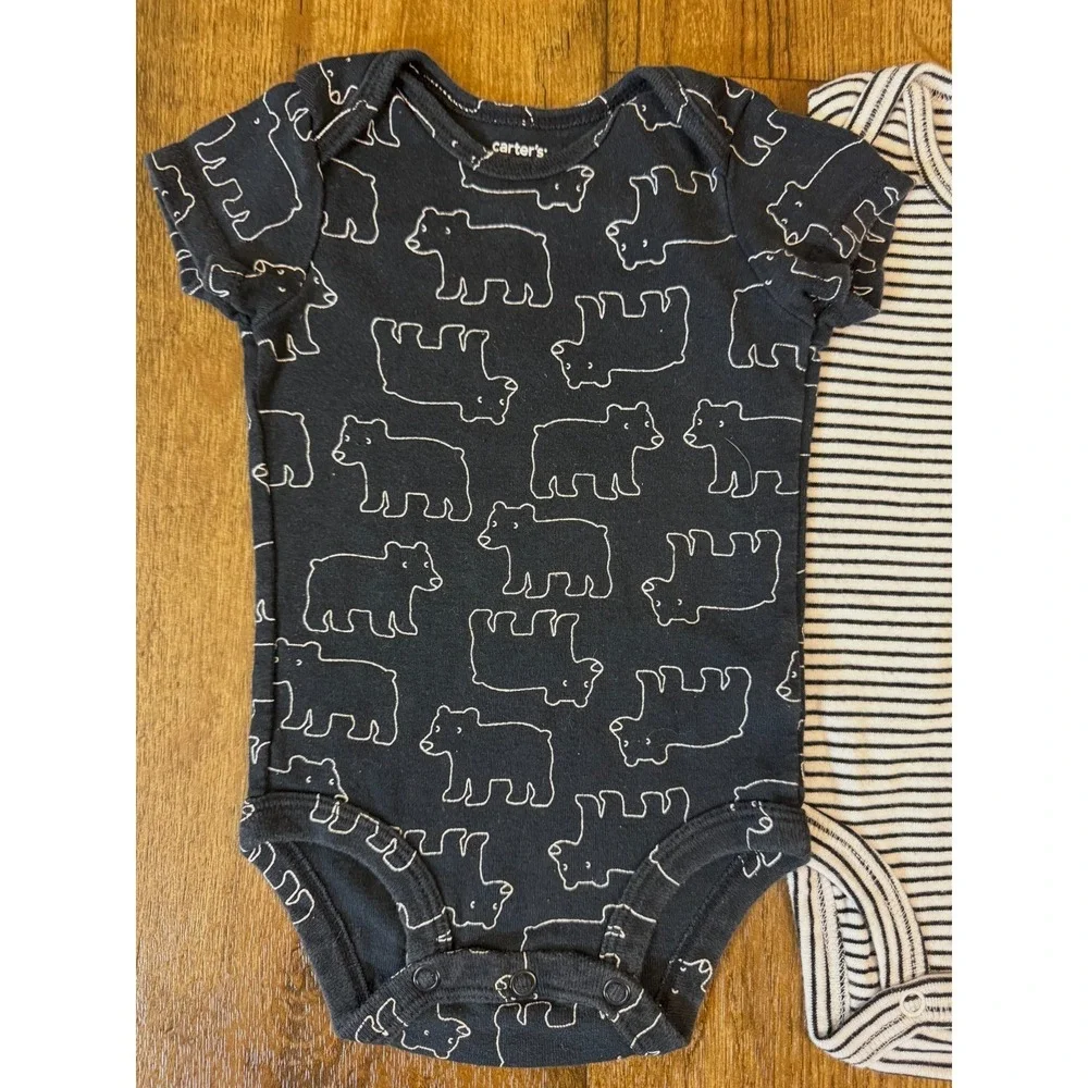 Carters‎ Baby Boy 3 Months Summer Clothes Lot Tees Shirts Bodysuits Rompers Dad